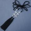 Chinese Style Tassel Sash Traditional Beaded Waist Chain Vintage Ribbon Accessory  for Men Women