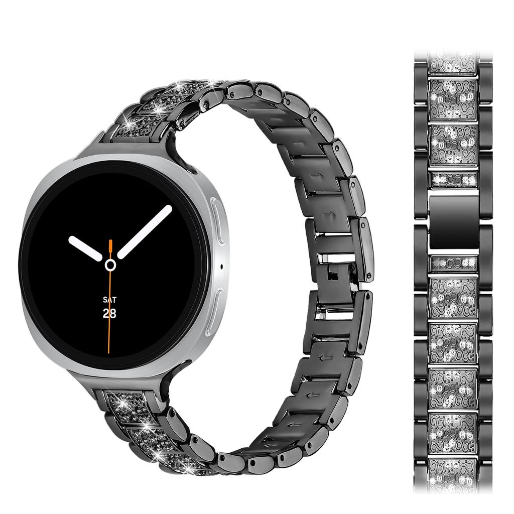 Ремешок из нержавеющей стали для Samsung Galaxy watch 8/8 classic 40мм 44мм 46мм Металлический звеньевой Алмазный браслет ремешок Galaxy watch8