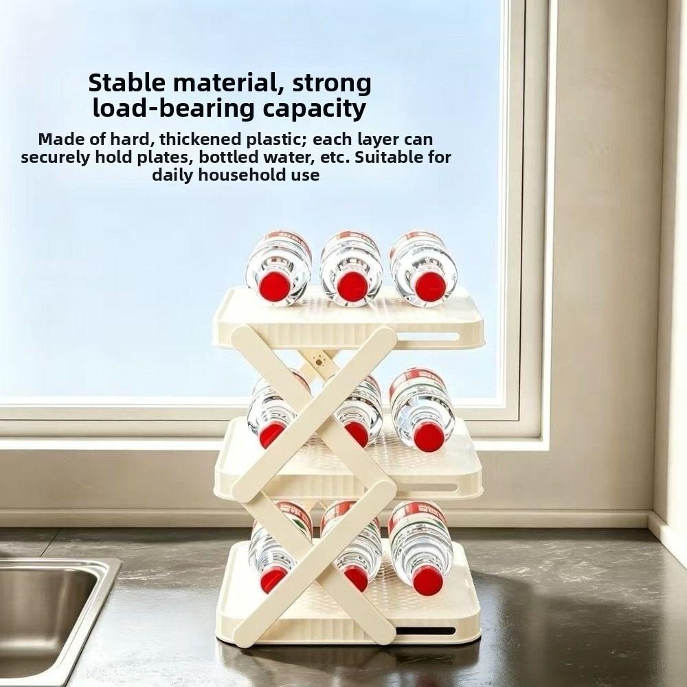 Multi-functional Dish Storage Stand Space Saving Kitchen Plate Organizer Holder Bathroom
