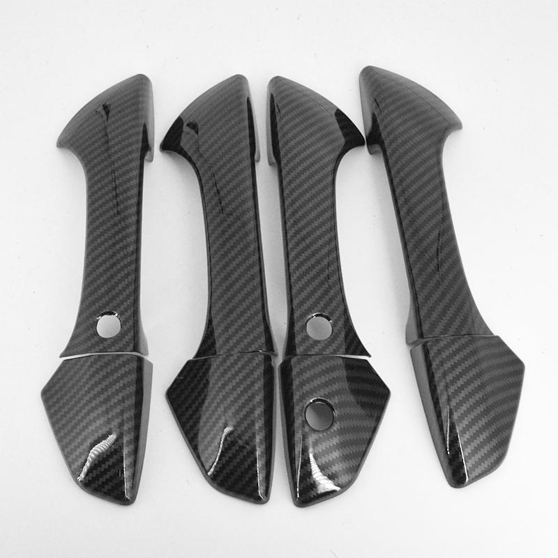 Carbon Fiber Pattern car Door Handle Covers trim for HONDA ACCORD 2007-2012 2008 2009 2010 2011
