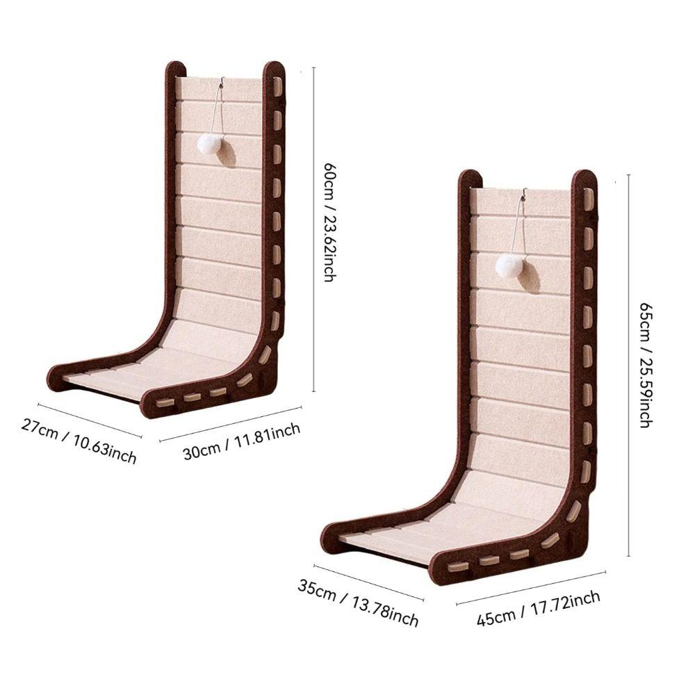 Vertical L-Type Cat Scratch Board Anti-Scratch Felt Cat Climbing Frame Nest Integrated No Shedding Cat Scratch Pad Pet Gifts