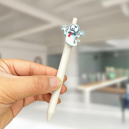 Gift for Halloween Lovers Ballpoint Pen, Cute Ghost Skull Pumpkin Retractable Gel Ink Unique Spider Web Pens 0.5mm Fine Point Writing Pen Party,