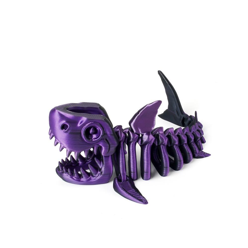 Многосуставная Подвижная 3D-печатная Модель Акулы Ручной работы Имитация Акулы Настольное Украшение