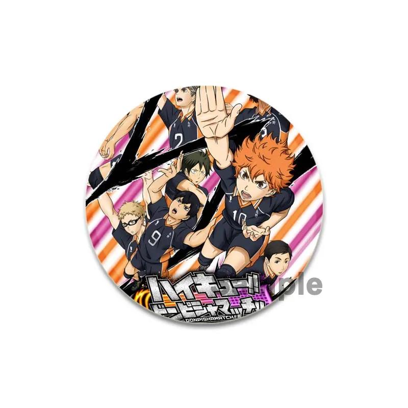 Горячая Распродажа Японское Аниме Haikyuu Жестяные Булавки Рюкзак Смешные Броши Значки Shoyo Hinata Timeskip Sakusa Atsumu Подарочные Периферийные Устройства