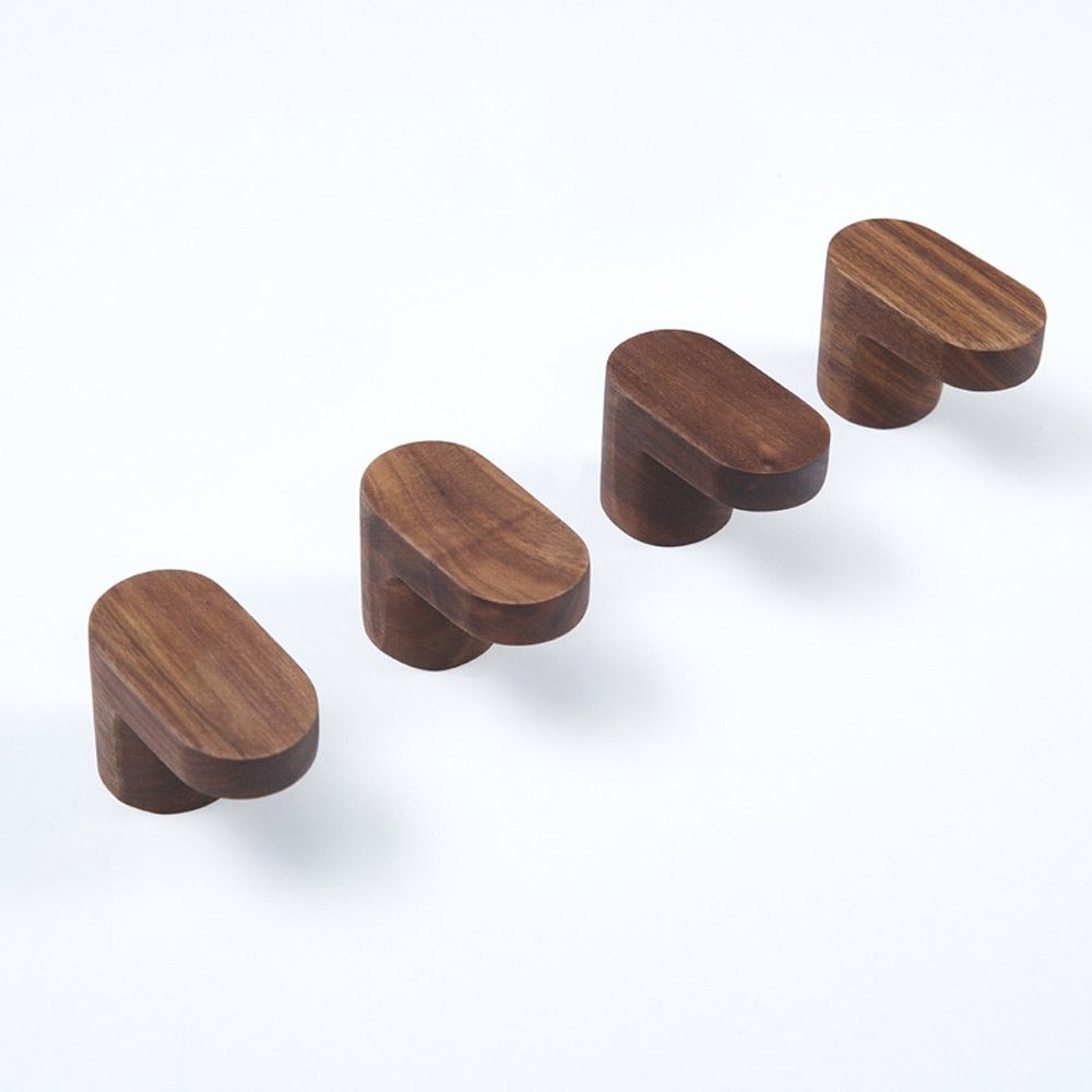 Деревянный декоративный крючок-пуансон, настенный держатель для ключей, дверная вешалка, крючок для халата, крючок для душа