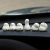 3/6 шт. Украшение зеркала заднего вида автомобиля, украшение центральной консоли, маленькая милая кукла-утка, смоляная фигурка, аксессуары для интерьера автомобиля