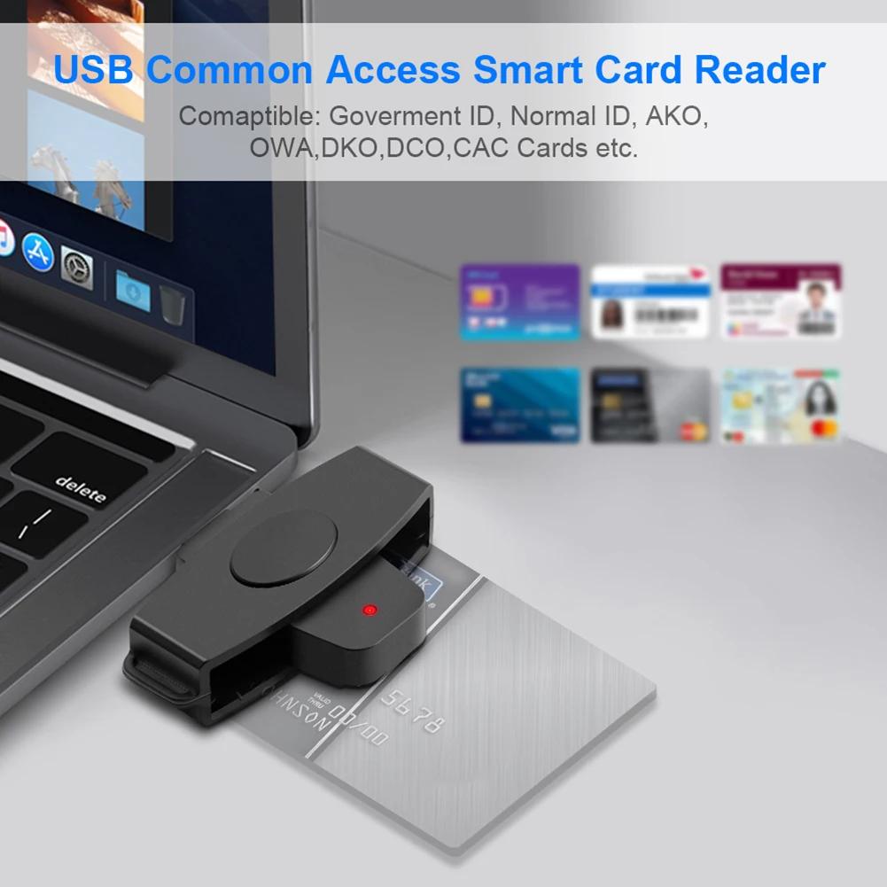Card Reader Adapter Portable EMV Card External Reader Bank Tax Declaration Accessories Support for Windows for Mac/Android OS