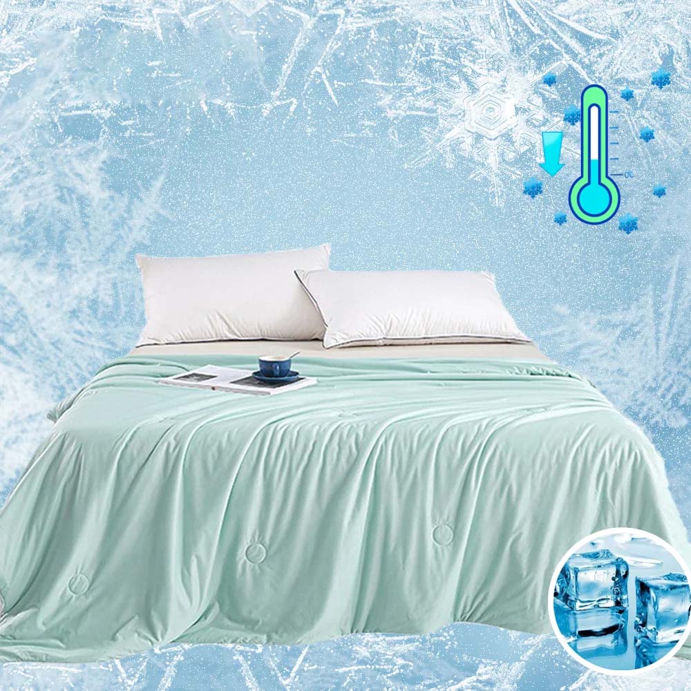 Cooling Blankets Smooth Air Condition Comforter Lightweight Summer Quilt Cool Feeling Fibre Skin-friendly Breathable