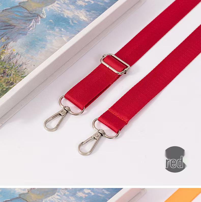 Новый регулируемый нейлоновый плечевой ремень кроссбоди - Однотонный, расширенный и утолщенный дизайн