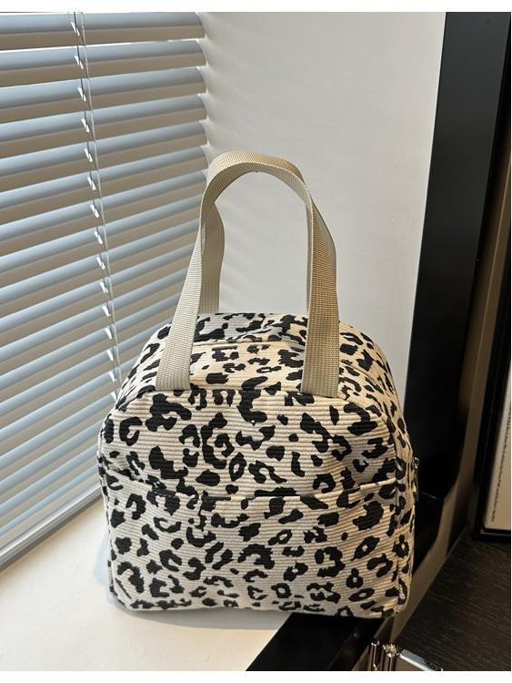 Милая вельветовая термосумка для ланча - Портативная, водонепроницаемая сумка с пакетом со льдом для студентов и офисных работников