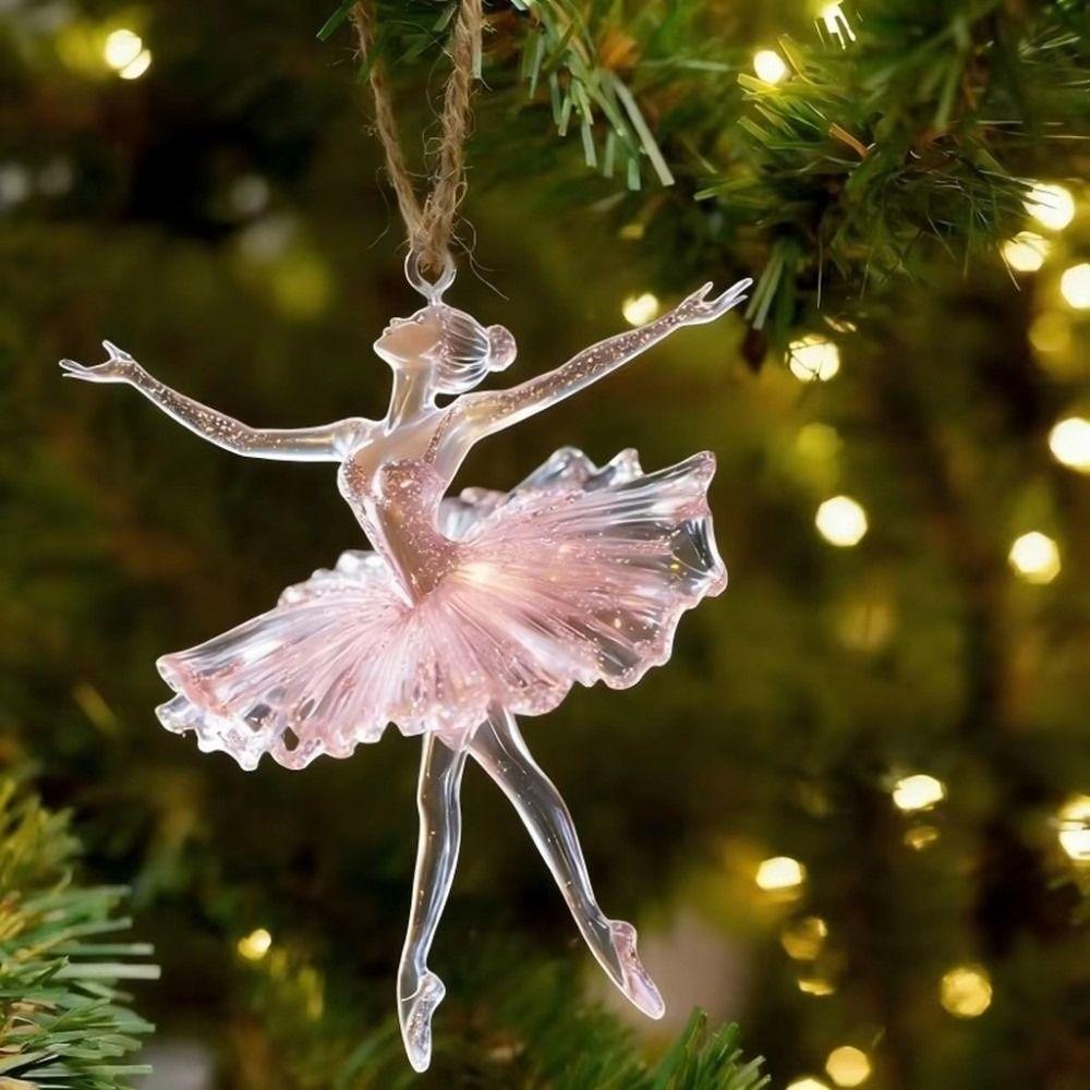 Ballet Dancer Acrylic Hanging Ornament Lucky Goddess Lucky Goddess Charm Vehicle Decor