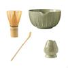 4 Pcs Matcha Utensil Set, Complete Japanese Tea Making Tool Bowl, Bamboo Whisk And