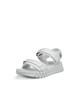 ECCO Groove Sol Genuine Leather Women's Sandals, 21310301007, White, Size 24.0 Cm, 3E