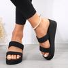 Fashion 9cm Heel Platform Slippers Women's Sandals Soft EVA Black color Ladies Fashion Slides Thick Sole Summer Shoes Woman Flip Flops