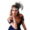 Zircon Tassel Masquerade Hair Band Exquisite Bridal Headdress Feather Headband  Stage Performance