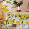 Лимонная скатерть, декоративная прямоугольная кухонная обеденная крышка для стола на день рождения, чайная ткань, водонепроницаемая скатерть для камина Mesa