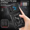 For Xiaomi Poco X6 Pro 5G Case Slide Camera Armor Phone Case For Poko Poxo Pocco Little X 6 Pro X6Pro Car Holder Ring Back Cover