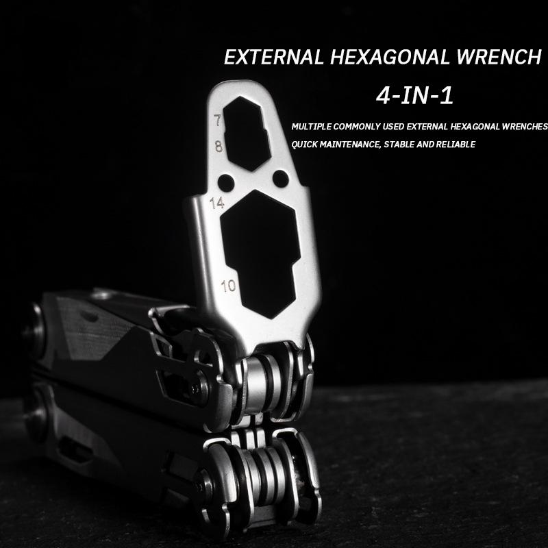 Многофункциональные тактические плоскогубцы, многофункциональный ключ из нержавеющей стали, аварийно-спасательный складной комбинированный инструмент