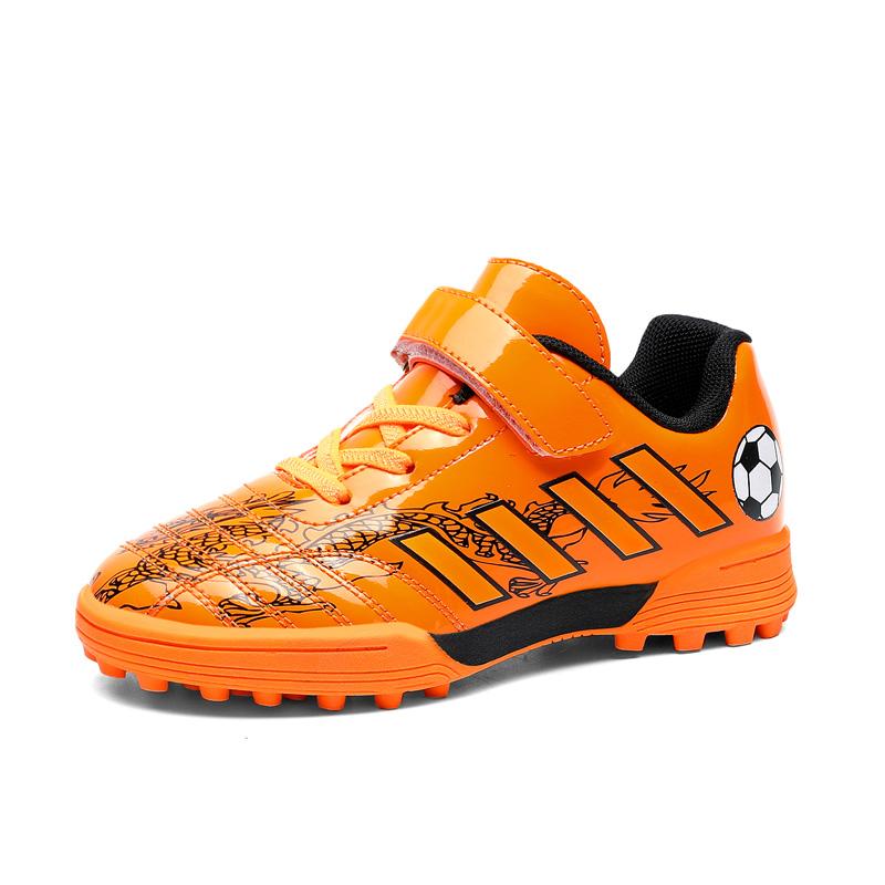 Fashion 2024 Fashion Branded Children's Soccer Shoes Outdoor Turf Non-slip Kids Football Shoes Boys High Quality Blue Child Futsal Shoes