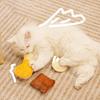 Кошачья игрушка-грызунок из люфы, интерактивные игры, 3 штуки, игрушка-лакомство в форме кошачьей еды, для дома, улицы, путешествий, укрытия, двора, сада