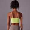 Auroth Sleeveless Sports Vest Women Shockproof  Yoga Bra Push Up Gym Workout Crop Top Solid Color Fitness Top
