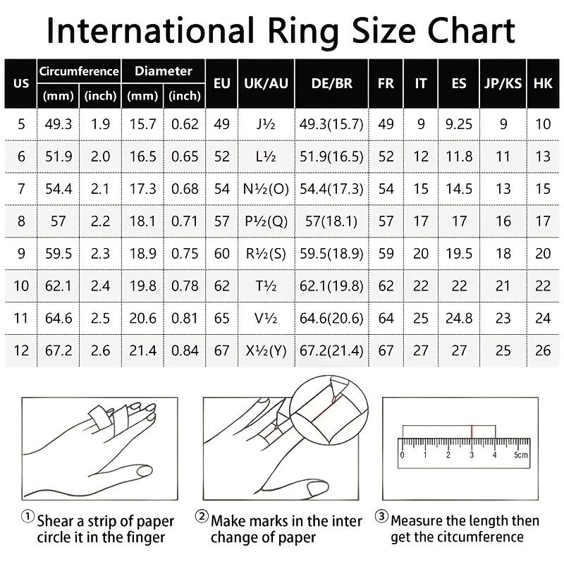 Women's three-piece ring set is luxurious18K Platinum-plated ring, women's fashion jewelry, elegant and non-fading304L Stainless Steel Ring Women's