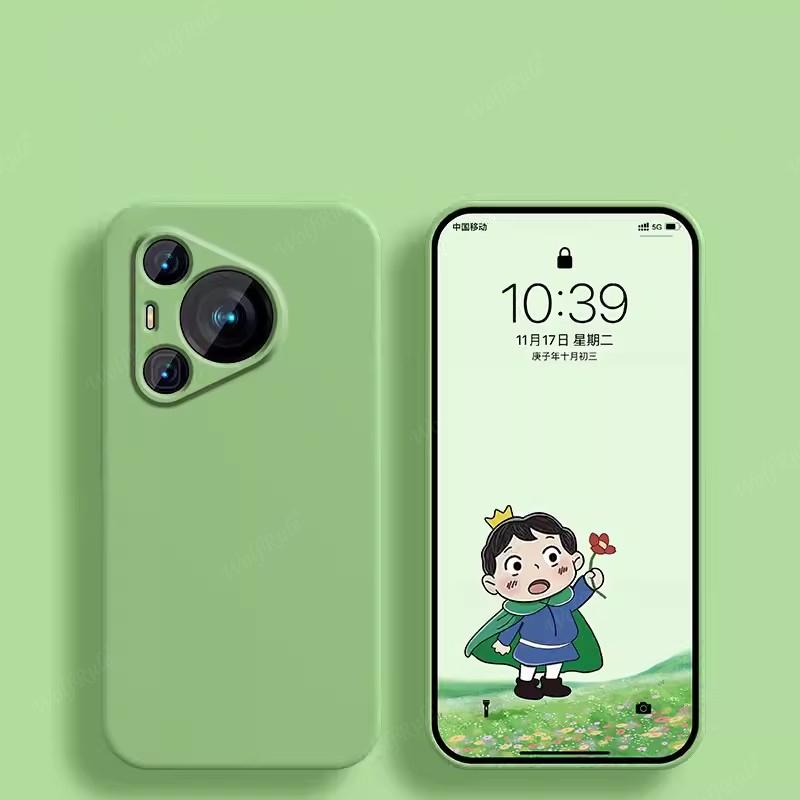 Чехол для Huawei Pura 70 Pro, чехол для Huawei Pura 70 Pro, противоударный бампер из жидкого силикона и ТПУ, мягкие чехлы для Huawei Pura 70 Pro