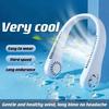 Mini Neck Mounted Fan Portable Bladeless Neck USB Rechargeable Air Cooler 3 Speed Mini Summer Sports Fan Outdoor Air Cooling Fan