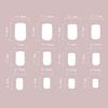 Pink White Gradient Press on Nails Natural Unbreakable Nail Simple Wear for Shopping Traveling Dating