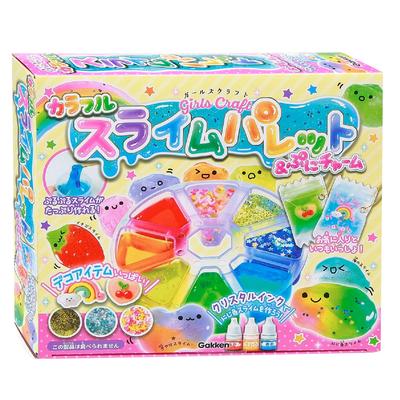 Gakken Girls Craft Красочная палитра для слайма Сквиши-шарм 6 и Q750939 & (Возраст до)