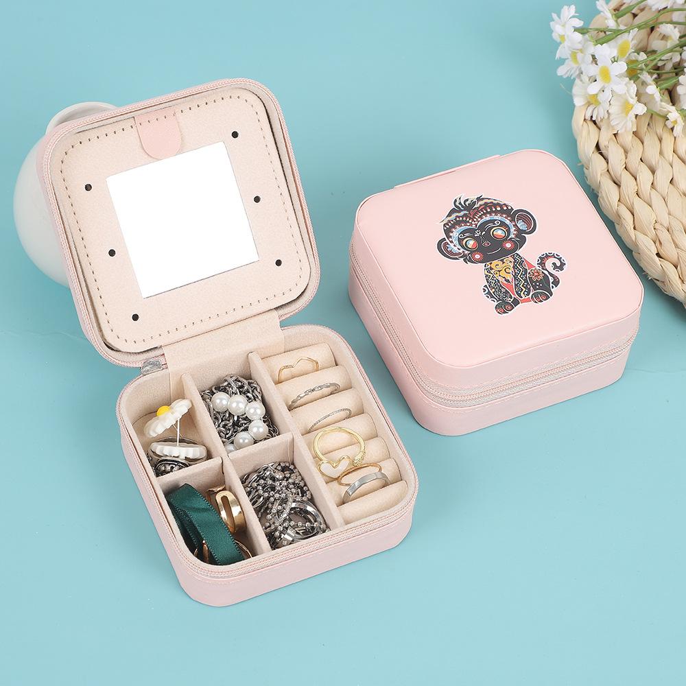1011 New Design Portable Jewelry Box Storage Box Earring Box Ring Box Jewelry Box Hot Sale