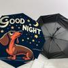 1pc Good Night Dachshund Umbrella with Plastic Handle,Suitable for All Seasons Home Travel Outdoor UmbrellaDD332