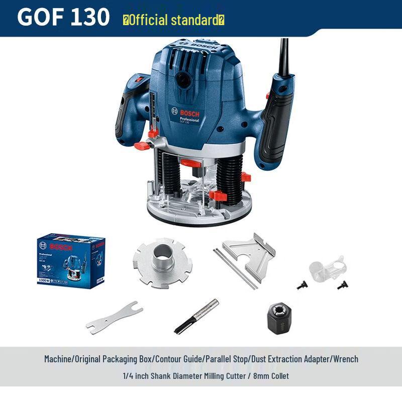 Bosch GOF130 Wood Router and Trimmer CN plug (adapter included)