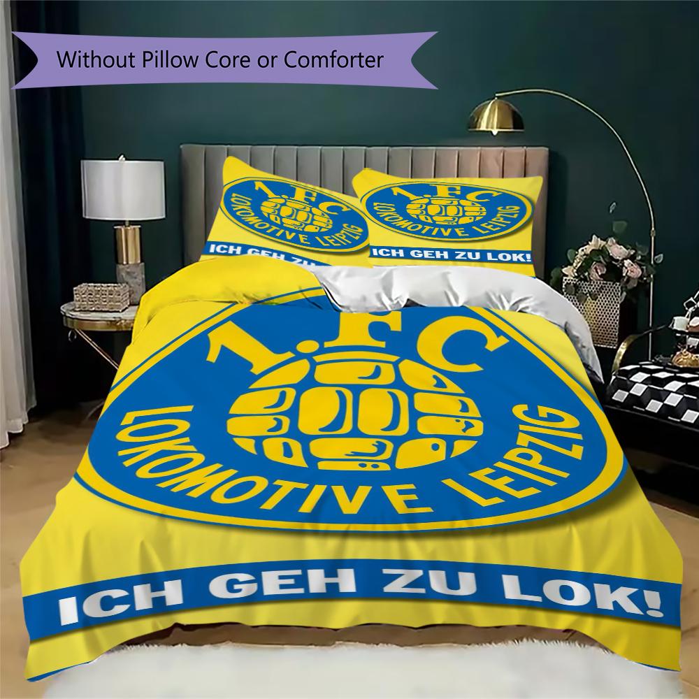 Lokomotive Leipzig 6 Pattern Bedding,Quilt Set Quilt Cover Pillowcase Home Birthday Gift(1 * duvet cover + 2 * pillowcase, without core)_lx