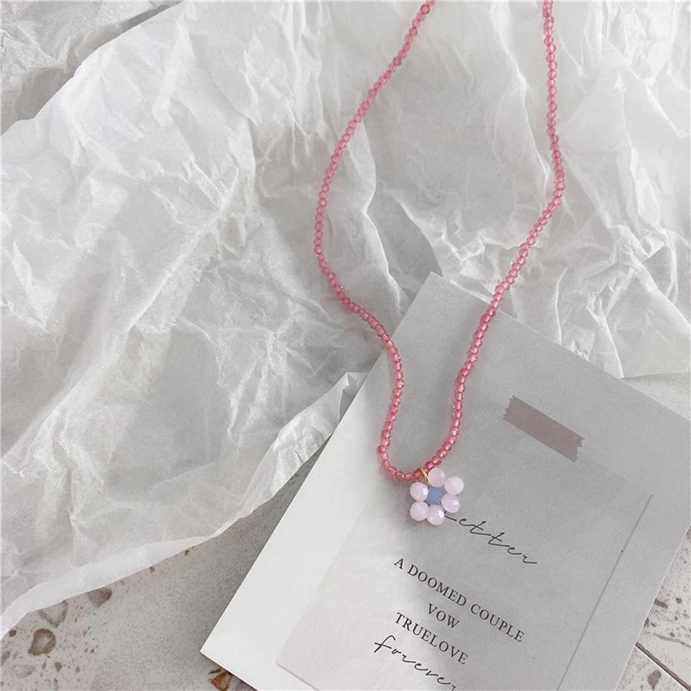 Милый новый ювелирный кулон для вечеринки, женское колье-чокер с ромашкой и бусинами