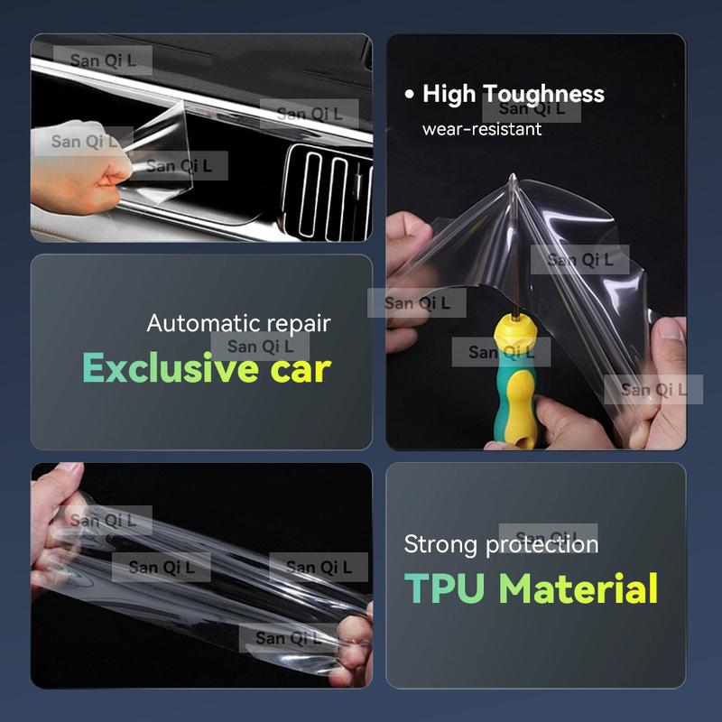 Прозрачный ТПУ для JETOUR DASHING 2024 Центральная консоль автомобиля Медиа-панель приборной панели Навигация Защита от царапин Пленка для интерьера