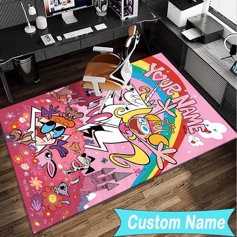 Custom Name Rug Dexter Power Adventure Area Rug Suitable for Indoor And Outdoor,Carpets for Homes, Offices,Living Rooms,Home Decor,Christmas Gift