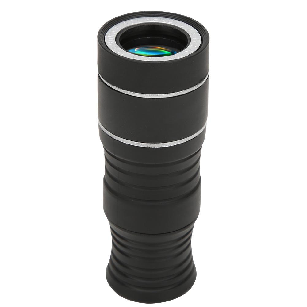 Профессиональный объектив для камеры мобильного телефона, широкоугольный 12-кратный монокулярный телескоп, зажим для концерта
