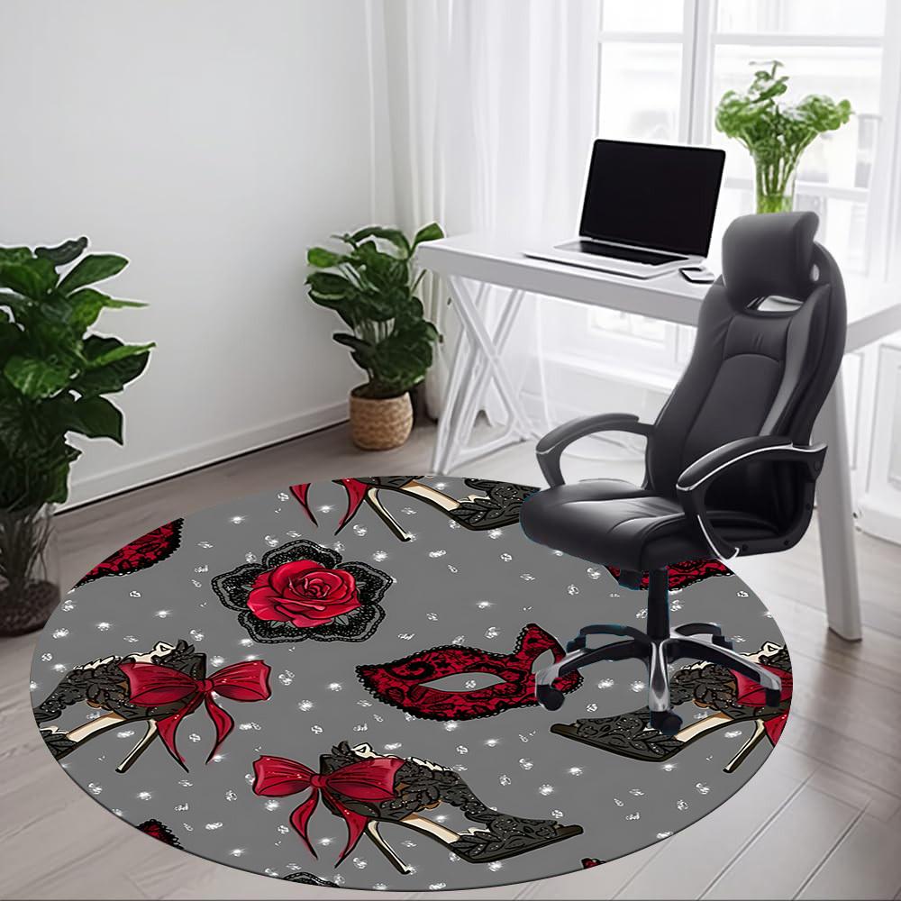 1pc Elegant, Fashionable Chair Carpet for Office - Durable, Ideal for Chair Mats, Stylish & Functional Decorative Rug yy260203034