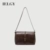 Ielgy Retro Commuter Work Simple High-Quality Tote One-Shoulder Messenger Large-Capacity Female Bag