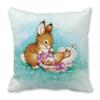 Dog Duck Sheep Pattern Printed Cushion Cover Home Decoration Bedroom Living Room Sofa Cushion Cover 45x45 Cm