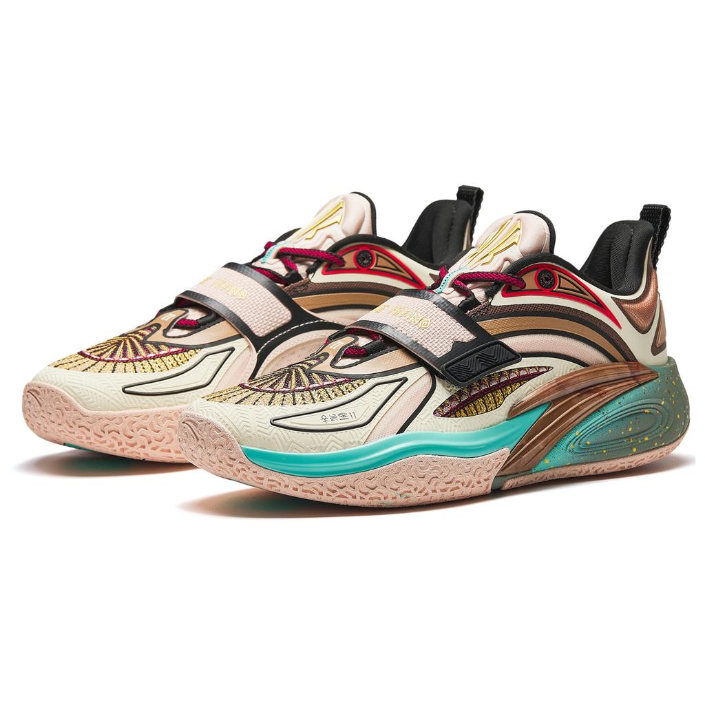 Anta Kai 1 Embroidery Men Sneakers Beige Off-White Blue 112521113S-1