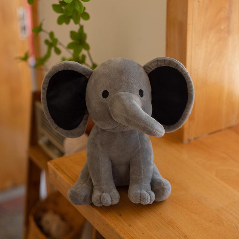 Elephant Plush Toys Stuffed Animal Doll For Kids White Elephant Toys Cartoon For Girls Cute Toys