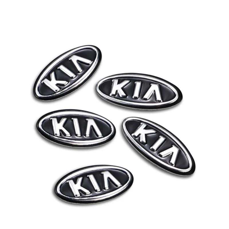 2026 Hot Car Sticker 5Pcs 14 16mm Car Remote Key Logo Stickers Decal For KIA Ceed Sportage Rio Sorento Optima Cerato Picanto K5 