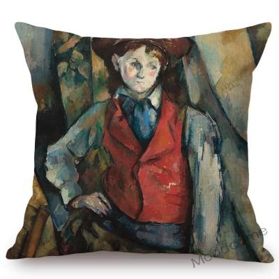 French Impressionism Artist Paul Cezanne Bather Still Life Country Views Oil Painting Sofa Pillow Cover Decorative Cushion Cover