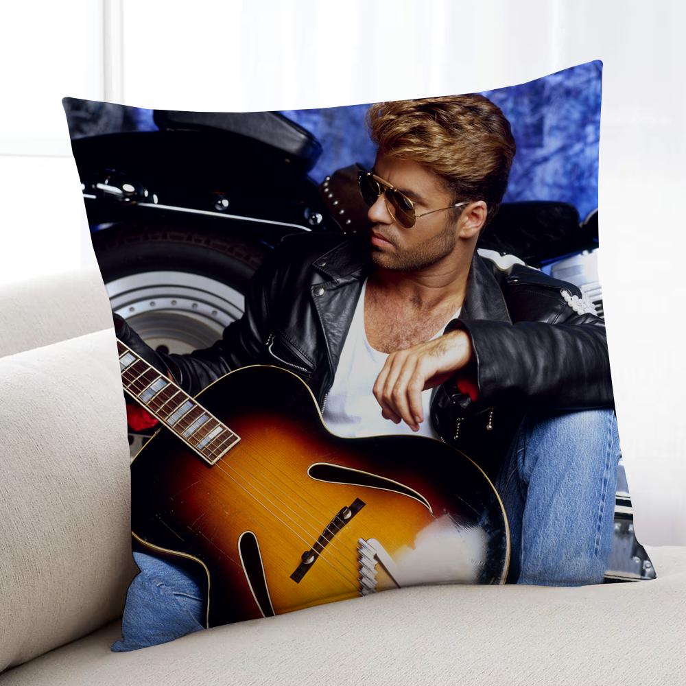 Singer GGeorge MMichael cushion cover Home Bedding Sofa living Room pillowcase Simple Soft Skin Cushion Cover Party Gift