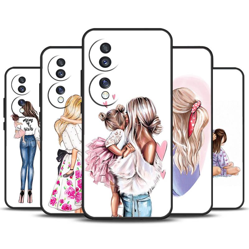 Чехол для телефона «Мама и Дочь» для Honor 90 Lite 70 50 Magic 5 6 Pro X6 X7 X8 X9 X6a X7a X8a X9a X9b X8b Чехол