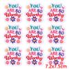 10Pcs/Lot Wholesale Cartoon Letters Embroidery Party Time Patch Iron On Patches For Clothing Thermoadhesive Patches On Clothes