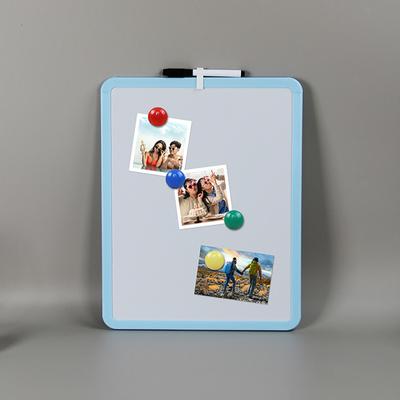 Yousheng Маленькая маркерная доска 14" x 11" Мини-белая доска с маркером Двусторонняя ручная доска для рисования для дома, офиса, класса