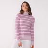 Standard Size Turtleneck Lycra Lilac Color Women's Knitwear